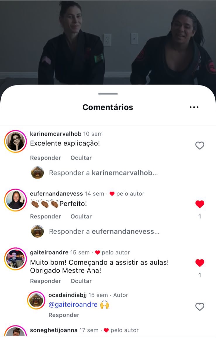 Aluno da Oca da Índia treinando, resultado 5